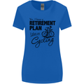 Cycling Retirement Plan Cyclist Bicycle Womens Wider Cut T-Shirt Royal Blue