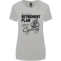 Cycling Retirement Plan Cyclist Bicycle Womens Wider Cut T-Shirt Sports Grey