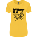 Cycling Retirement Plan Cyclist Bicycle Womens Wider Cut T-Shirt Yellow