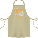 Cycling Retirement Plan Cyclist Funny Cotton Apron 100% Organic Khaki