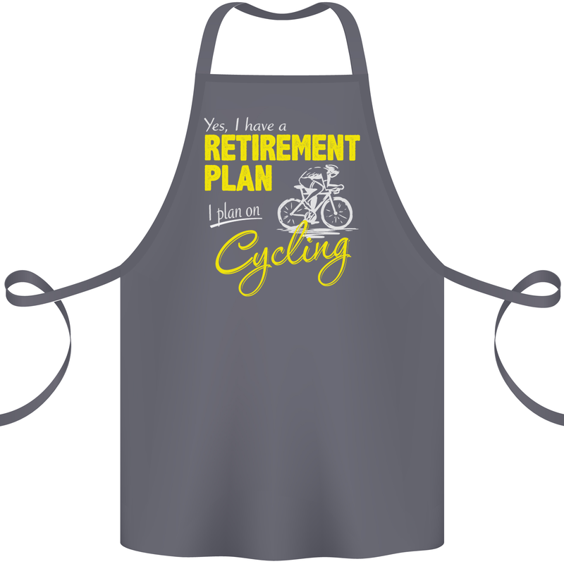 Cycling Retirement Plan Cyclist Funny Cotton Apron 100% Organic Steel