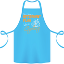 Cycling Retirement Plan Cyclist Funny Cotton Apron 100% Organic Turquoise