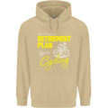 Cycling Retirement Plan Cyclist Funny Mens 80% Cotton Hoodie Sand