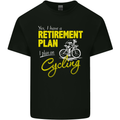 Cycling Retirement Plan Cyclist Funny Mens Cotton T-Shirt Tee Top Black