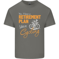 Cycling Retirement Plan Cyclist Funny Mens Cotton T-Shirt Tee Top Charcoal