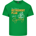 Cycling Retirement Plan Cyclist Funny Mens Cotton T-Shirt Tee Top Irish Green