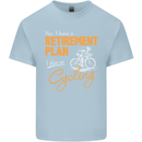 Cycling Retirement Plan Cyclist Funny Mens Cotton T-Shirt Tee Top Light Blue