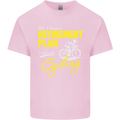 Cycling Retirement Plan Cyclist Funny Mens Cotton T-Shirt Tee Top Light Pink