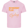 Cycling Retirement Plan Cyclist Funny Mens Cotton T-Shirt Tee Top Light Pink