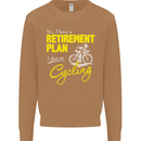 Cycling Retirement Plan Cyclist Funny Mens Sweatshirt Jumper Caramel Latte