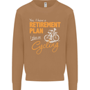 Cycling Retirement Plan Cyclist Funny Mens Sweatshirt Jumper Caramel Latte