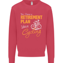 Cycling Retirement Plan Cyclist Funny Mens Sweatshirt Jumper Heliconia