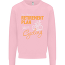 Cycling Retirement Plan Cyclist Funny Mens Sweatshirt Jumper Light Pink