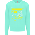 Cycling Retirement Plan Cyclist Funny Mens Sweatshirt Jumper Peppermint