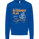 Cycling Retirement Plan Cyclist Funny Mens Sweatshirt Jumper Royal Blue