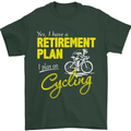 Cycling Retirement Plan Cyclist Funny Mens T-Shirt Cotton Gildan Forest Green