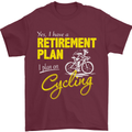 Cycling Retirement Plan Cyclist Funny Mens T-Shirt Cotton Gildan Maroon