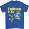 Cycling Retirement Plan Cyclist Funny Mens T-Shirt Cotton Gildan Royal Blue