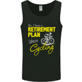 Cycling Retirement Plan Cyclist Funny Mens Vest Tank Top Black