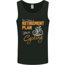 Cycling Retirement Plan Cyclist Funny Mens Vest Tank Top Black