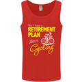 Cycling Retirement Plan Cyclist Funny Mens Vest Tank Top Red