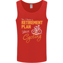 Cycling Retirement Plan Cyclist Funny Mens Vest Tank Top Red
