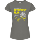 Cycling Retirement Plan Cyclist Funny Womens Petite Cut T-Shirt Charcoal