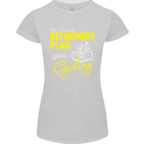 Cycling Retirement Plan Cyclist Funny Womens Petite Cut T-Shirt Sports Grey
