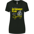 Cycling Retirement Plan Cyclist Funny Womens Wider Cut T-Shirt Black