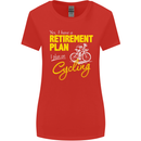 Cycling Retirement Plan Cyclist Funny Womens Wider Cut T-Shirt Red