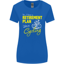 Cycling Retirement Plan Cyclist Funny Womens Wider Cut T-Shirt Royal Blue