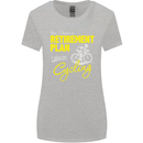 Cycling Retirement Plan Cyclist Funny Womens Wider Cut T-Shirt Sports Grey