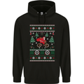 Cycling Santa Claus Christmas Cyclist Childrens Kids Hoodie Black