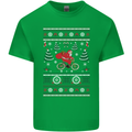 Cycling Santa Claus Christmas Cyclist Kids T-Shirt Childrens Irish Green