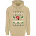 Cycling Santa Claus Christmas Cyclist Mens 80% Cotton Hoodie Sand