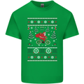 Cycling Santa Claus Christmas Cyclist Mens Cotton T-Shirt Tee Top Irish Green