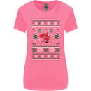 Cycling Santa Claus Christmas Cyclist Womens Wider Cut T-Shirt Azalea