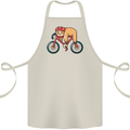 Cycling Sleeping Sloth Bicycle Cyclist Cotton Apron 100% Organic Natural