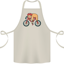 Cycling Sleeping Sloth Bicycle Cyclist Cotton Apron 100% Organic Natural