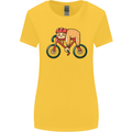 Cycling Sleeping Sloth Bicycle Cyclist Womens Wider Cut T-Shirt Yellow