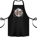 Cycling Steampunk Bicycle Bike Cyclist Cotton Apron 100% Organic Black