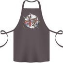 Cycling Steampunk Bicycle Bike Cyclist Cotton Apron 100% Organic Dark Grey