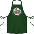 Cycling Steampunk Bicycle Bike Cyclist Cotton Apron 100% Organic Forest Green