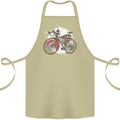 Cycling Steampunk Bicycle Bike Cyclist Cotton Apron 100% Organic Khaki