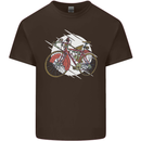 Cycling Steampunk Bicycle Bike Cyclist Kids T-Shirt Childrens Chocolate