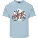 Cycling Steampunk Bicycle Bike Cyclist Kids T-Shirt Childrens Light Blue