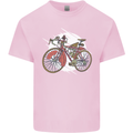 Cycling Steampunk Bicycle Bike Cyclist Kids T-Shirt Childrens Light Pink