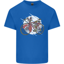 Cycling Steampunk Bicycle Bike Cyclist Kids T-Shirt Childrens Royal Blue
