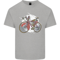 Cycling Steampunk Bicycle Bike Cyclist Kids T-Shirt Childrens Sports Grey
