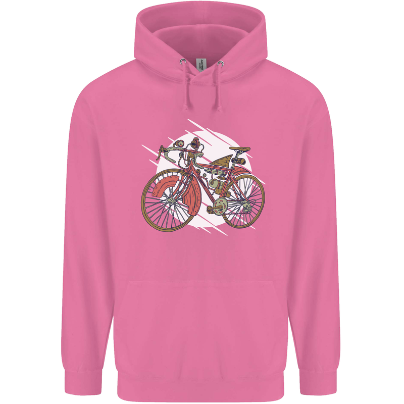 Cycling Steampunk Bicycle Bike Cyclist Mens 80% Cotton Hoodie Azelea